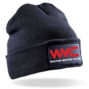 Wigton Motor Club Branded Result Navy Blue Double Knit Thinsulate Beanie Hat